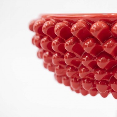 Sicilian handmade ceramic pine cone stand ALZPGN de simone pottery Sicilian handmade ceramic pine cone stand ALZPGN de simone pottery